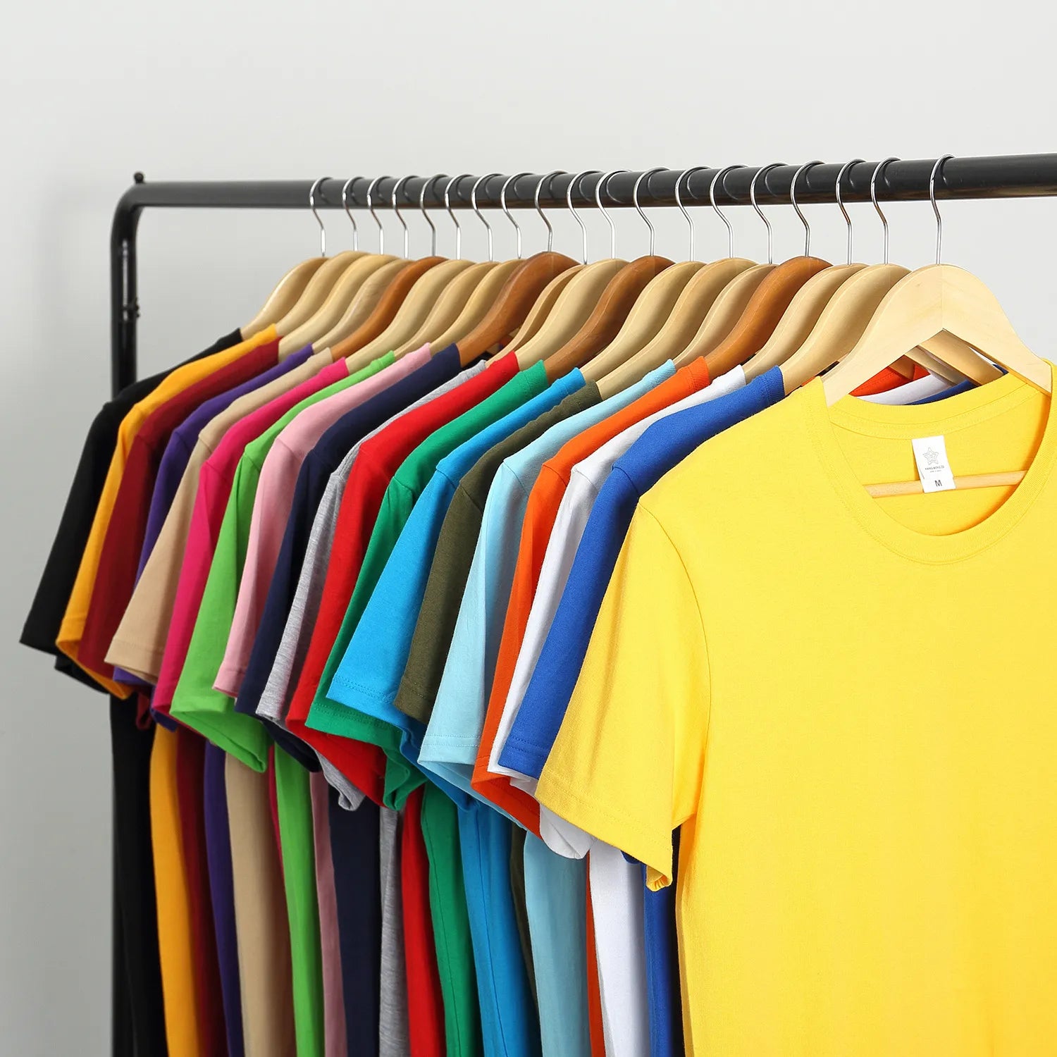 Men Colored Plain Short Sleeve T-shirt