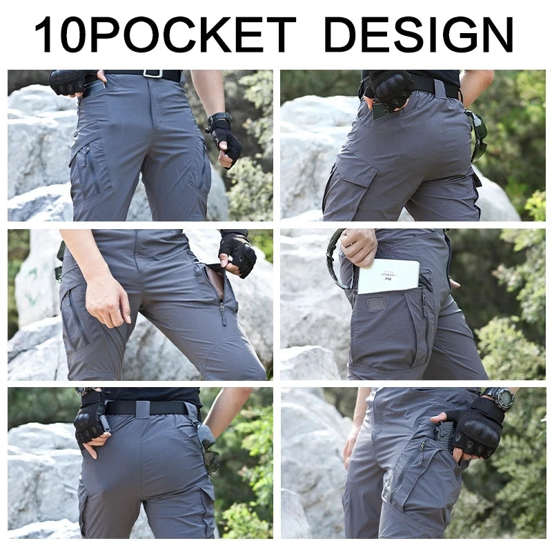 Summer Quick Dry Outdoor Trekking Waterproof Cargo Pants