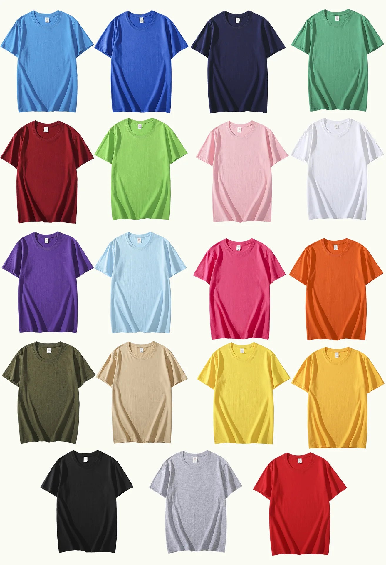 Men Colored Plain Short Sleeve T-shirt